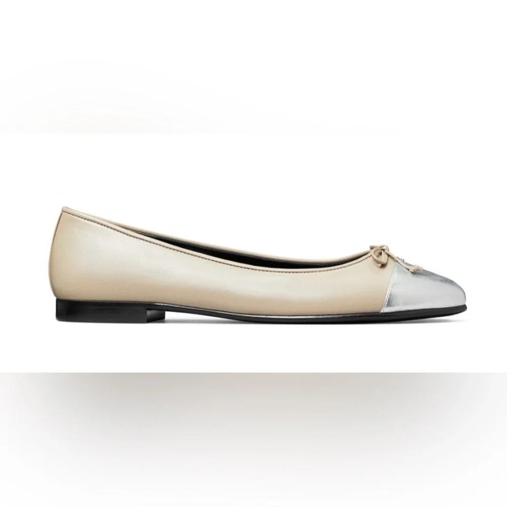 NIB Tory Burch Women's Capped Toe Ballet Flats